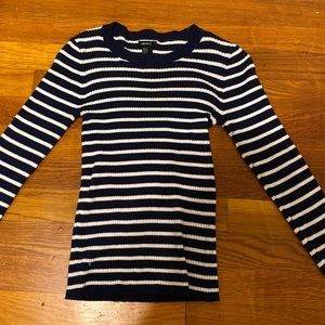 long sleeve striped top